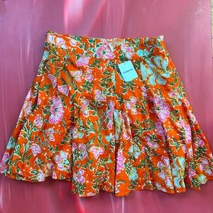 Free People Floral Skirt Size 6